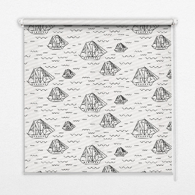 Roleta okienna wewnętrzna Rysowane statki