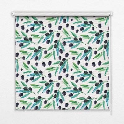 Roleta na drzwi balkonowe Listki i śliwki