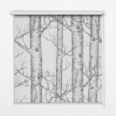 Roleta na okno Pnie szkic