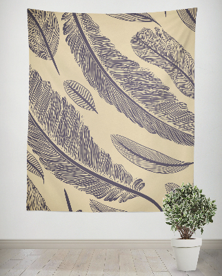 Plakat tekstylny Delikatne piórko