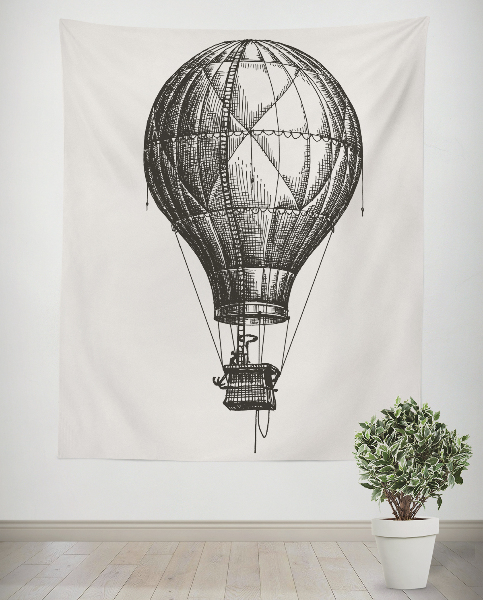 Plakat tekstylny Retro balon